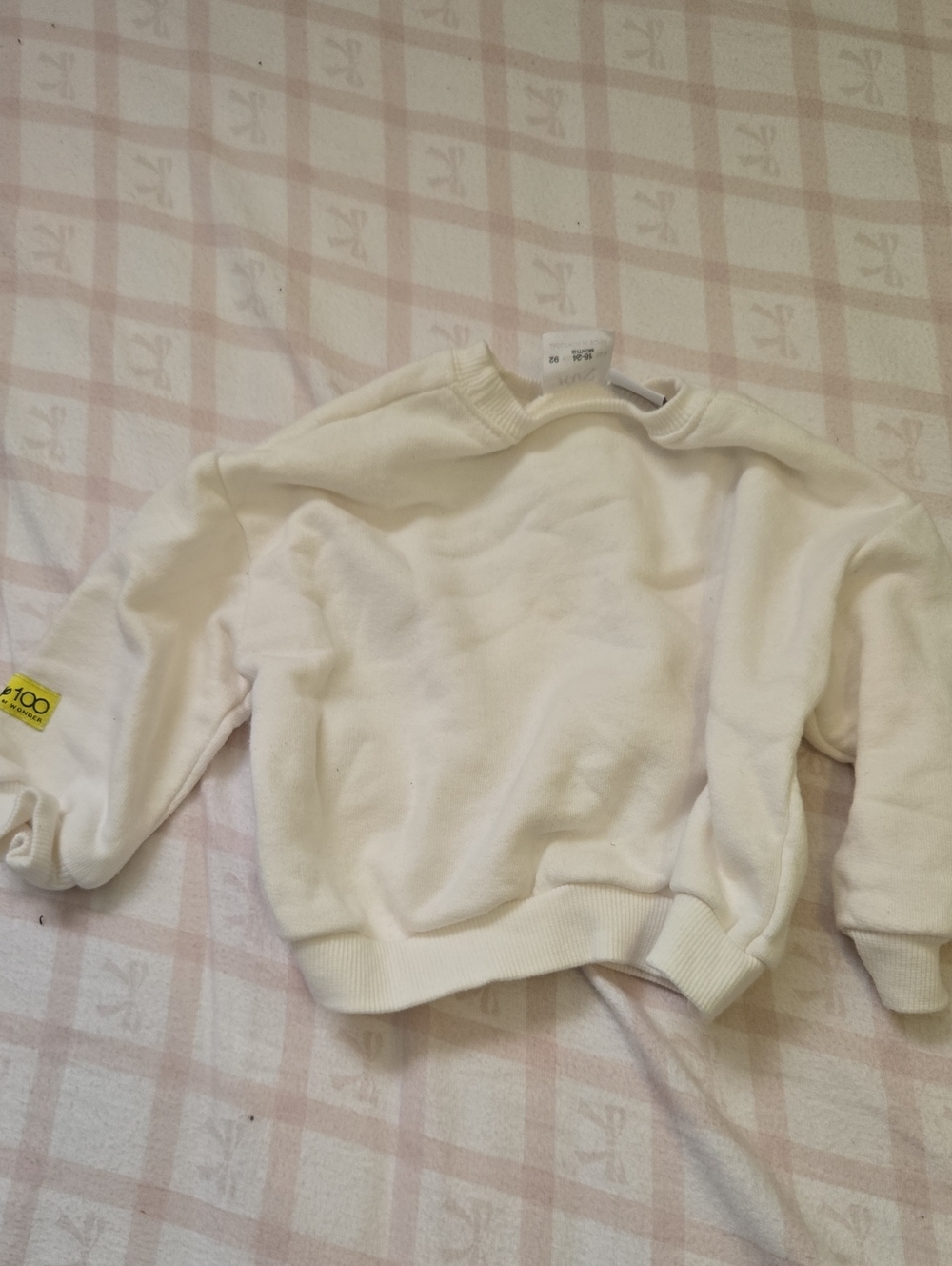 Zara Cream Crewneck Sweater
